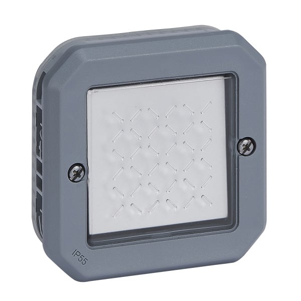 LEGRAND - Plexo New Einsatz Wechselschalter 16 AX, Steckklemmen (SL), IP 55, IK 08, Grau
