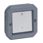 LEGRAND - Plexo New Einsatz 2-poliger Schalter 16 AX, Steckklemmen (SL), IP 55, IK08, Grau