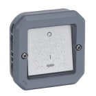 LEGRAND - Plexo New FRAP 2poliger Schalter Kontroll 16 AX, Steckklemmen, IP55, IK08, Grau