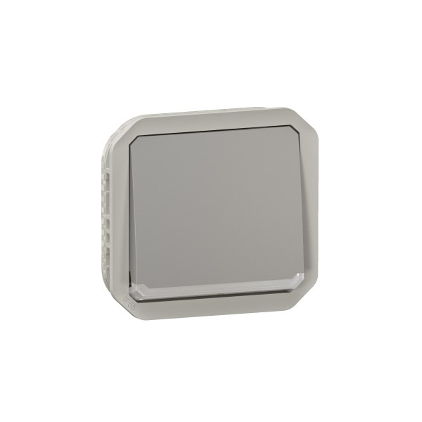 LEGRAND - Plexo New Einsatz Taster Kontroll 10 A, Steckklemmen (SL), IP 55, IK 08, Grau