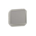 LEGRAND - Plexo New Einsatz Taster Wechselkontakt beleuchtet 10A, Steckklem,IP55,IK08,Grau