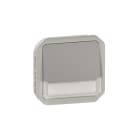 LEGRAND - Plexo New Einsatz Taster Wechselkont, bel, Beschrift 10A, SL , IP55,IK08, Grau