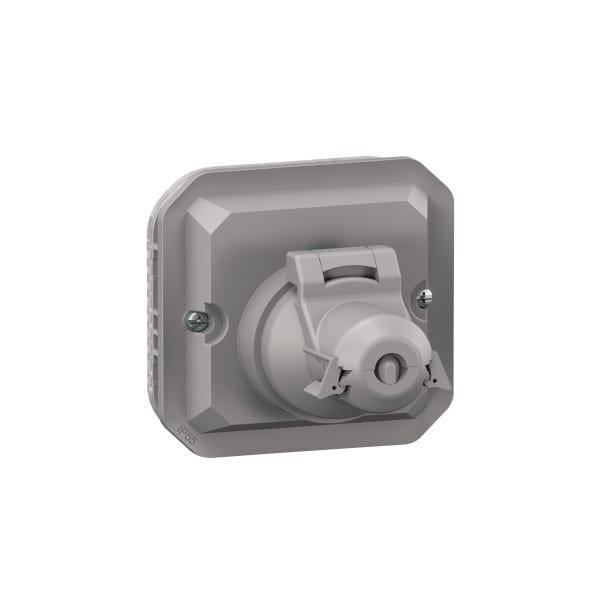 LEGRAND - Plexo New RJ45 Abdeckung, IP 44 bei angeschlossenen Kabel, in der Farbe: Grau