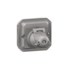 LEGRAND - Plexo New RJ45 Abdeckung, IP 44 bei angeschlossenen Kabel, in der Farbe: Grau