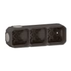 LEGRAND - Plexo New 3-fach Gehäuse horizontal und vertikal in der Farbe: Anthrazit