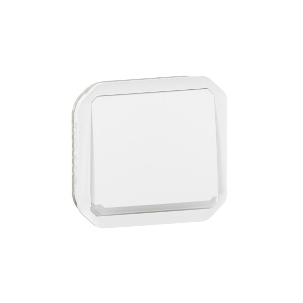 LEGRAND - Plexo New Einsatz Taster beleuchtet 10A, Steckklemmen (SL), IP55 IK08, Ultraweiß