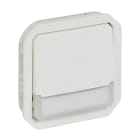 LEGRAND - Plexo New Einsatz Taster Wechselkont bel Beschrif 10A, SL , IP55,IK08, Ultraweiß
