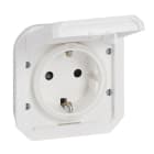 LEGRAND - Plexo New Einsatz Schutzkontakt-Steckdose, SL, EB, IP44, IK 08, Ultraweiß