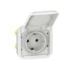 LEGRAND - Plexo New Einsatz Schutzkontakt-Steckdose Steckklemmen, EB, IP44 IK08, Ultraweiß
