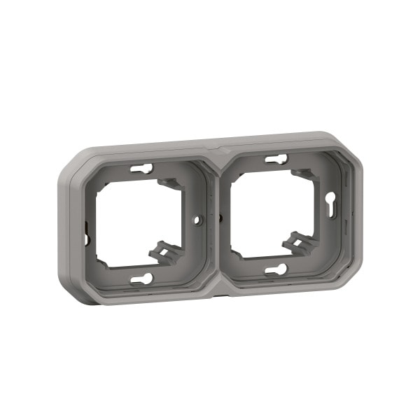 LEGRAND - Plexo New FRUP 2-fach Tragring, horizontal und vertikal in der Farbe: Grau