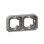 LEGRAND - Plexo New FRUP 2-fach Tragring, horizontal und vertikal in der Farbe: Grau