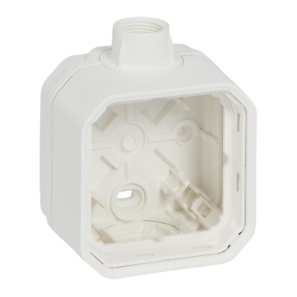 LEGRAND - Plexo New 1-fach Gehäuse mit Kabeleinführung ISO 20 in der Farbe: Ultraweiß