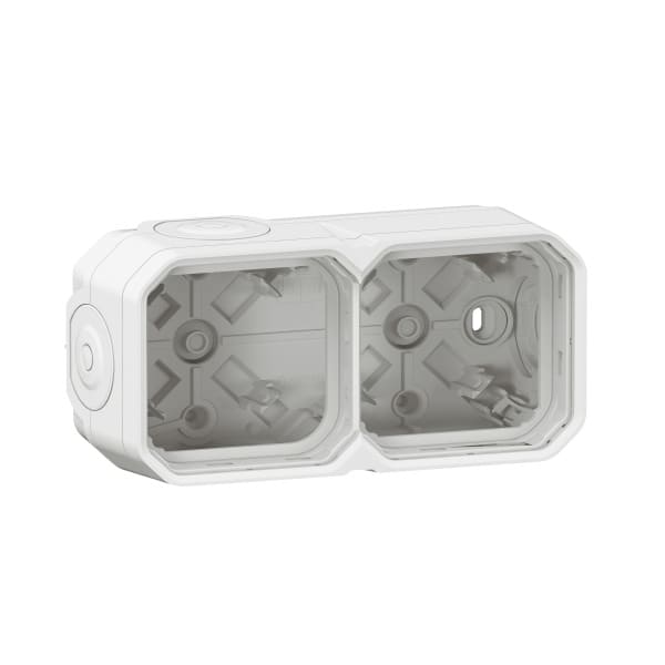 LEGRAND - EXP_KLA Plexo New 2-fach Gehäuse horizontal und vertikal in der Farbe: Ultraweiß