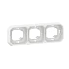 LEGRAND - Plexo New FRUP 3-fach horizontal und vertikal Tragring, in der Farbe: Ultraweiß