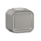 LEGRAND - Plexo New FRAP Wechselschalter Kontroll 10 AX, Steckklemmen, IP 55, IK 08, Grau