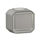 LEGRAND - Plexo New FRAP Wechselschalter beleuchtet 10AX, Steckklemmen, IP55, IK08, Grau