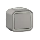 LEGRAND - Plexo New FRAP Taster 10 A, Steckklemmen (SL), IP 55, IK 08, Grau