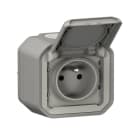 LEGRAND - Plexo New FRAP Steckdose F/B Standard Steckklemmen EB, IP55, IK08, Grau
