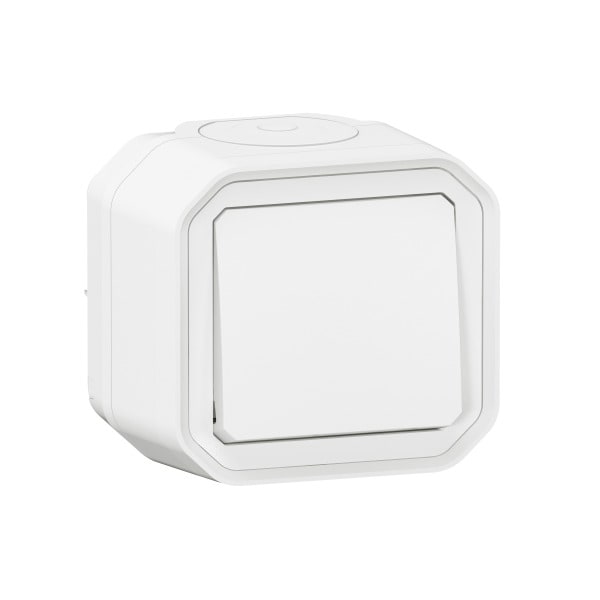 LEGRAND - Plexo New FRAP Taster 10 A, Steckklemmen (SL), IP55, IK08, Ultraweiß
