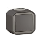 LEGRAND - Plexo New FRAP Wechselschalter 10 AX, Steckklemmen (SL), IP 55, IK 08, Anthrazit