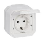 LEGRAND - Plexo New FRUP Schutzkontakt-Steckdose Steckklemmen, EB, IP44, IK 08, Ultraweiß