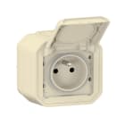 LEGRAND - Plexo New FRAP Steckdose F/B Std Steckklemmen EB, IP55, IK 08, Beige