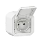 LEGRAND - Plexo New FRAP Steckdose F/B Std Steckklemmen EB, IP55, IK 08, Ultraweiß