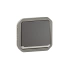 LEGRAND - Plexo New Einsatz 2-poliger Schalter 10 AX, Steckklemmen, IP 55, IK08, Anthrazit