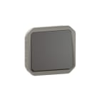 LEGRAND - Plexo New Einsatz Taster 10 A, Steckklemmen (SL), IP 55, IK 08, Anthrazit