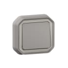 LEGRAND - Plexo New FRUP Taster 10 A, Steckklemmen (SL), IP 55, IK 08, Grau