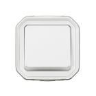 LEGRAND - Plexo New FRUP Taster beleuchtet 10 A, Steckklemmen (SL), IP 55, IK08, Ultraweiß