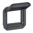 LEGRAND - Plexo New Einsatz Mosaic Adapter mit Klappdeckel in der Farbe: Anthrazit