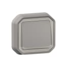 LEGRAND - Plexo New FRUP Taster beleuchtet 10 A, Steckklemmen (SL), IP 55, IK 08, Grau