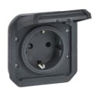 LEGRAND - Plexo New Einsatz Schutzkontakt-Steckdose, SL, EB, IP44, IK 08, Anthrazit
