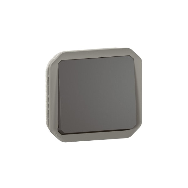 LEGRAND - Plexo New Einsatz Taster Wechselkontakt 10 A, Steckklemmen, IP55 IK08, Anthrazit