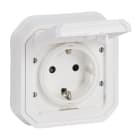LEGRAND - Plexo New FRUP Schutzkontakt-Steckdose, Sl, mit Krallen,IP44, IK08, Ultraweiß