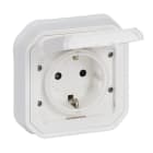 LEGRAND - Plexo New FRUP Schutzkontakt-Steckdose, Schraubklemmen, EB, IP44 IK08, Ultraweiß