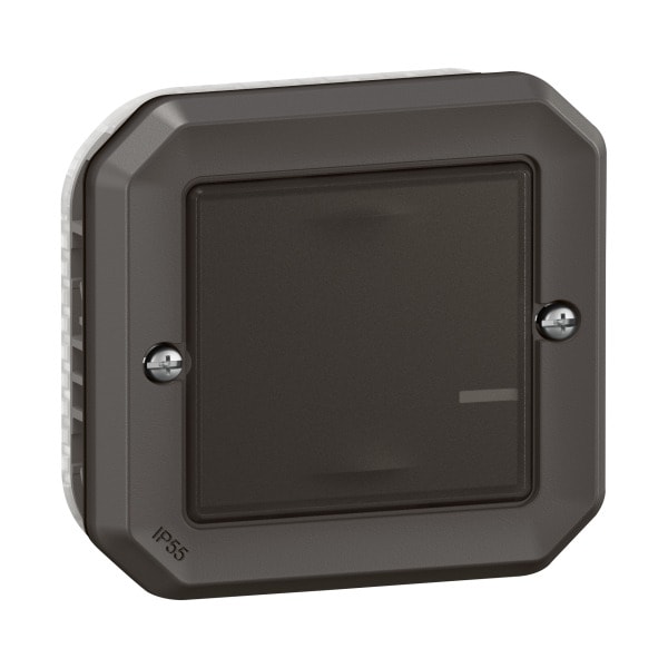 LEGRAND - Plexo New with Netatmo Schaltereinsatz 2-Leiter, 5 - 125 W, Farbe: Anthrazit