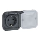 LEGRAND - Plexo New with Netatmo Einsatz Schutzkontakt-Steckdose, IP44, Farbe: Anthrazit