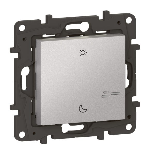 LEGRAND - Niloe Step with Netatmo Szenentaster 2-Fach, Farbe: Aluminium