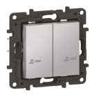 LEGRAND - Niloe Step with Netatmo Serienschalter 2 x 250W pro Kanal Farbe: Aluminium