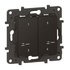 LEGRAND - Niloe Step with Netatmo Szenentaster 4-Fach, Farbe: Schwarz