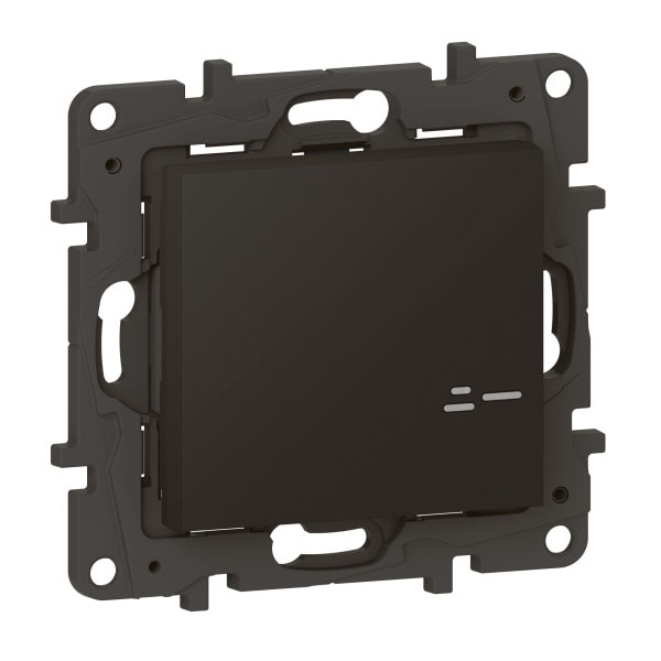 LEGRAND - Niloe Step with Netatmo Wandsender Licht 1-Fach, Farbe: Schwarz
