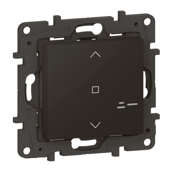 LEGRAND - Niloe Step with Netatmo Wandsender Rollladen, Farbe: Schwarz