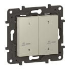 LEGRAND - Niloe Step with Netatmo Szenentaster 4-Fach, Farbe: Sand