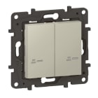 LEGRAND - Niloe Step with Netatmo Wandsender Licht 2-Fach, Farbe: Sand