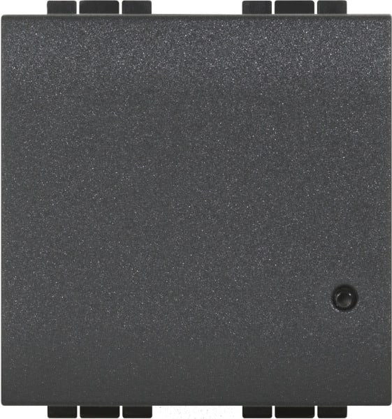 BTICINO - LivingLight 2-moduliger Tastdimmer with Netatmo ohne N-Leiter, Farbe: Anthrazit