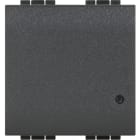 BTICINO - LivingLight 2-moduliger Tastdimmer with Netatmo ohne N-Leiter, Farbe: Anthrazit