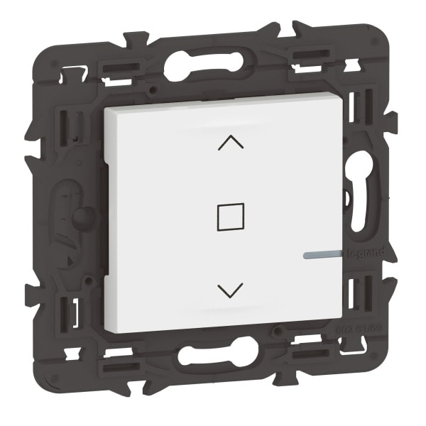 LEGRAND - Vernetzter Rollladenschalter Mosaic with Netatmo, 2-modulig, Farbe: Ultraweiß