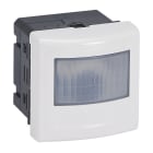 LEGRAND - MOSAIC 2-Leiter Bewegungsmelder mit Handschalter, 170°, 100W LED, Ultraweiß